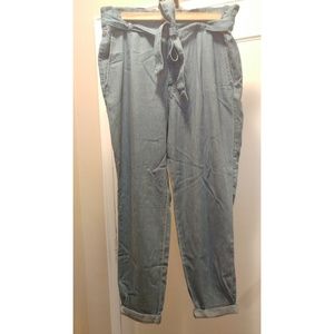 🍋🍋High Waisted Paperbag Pants